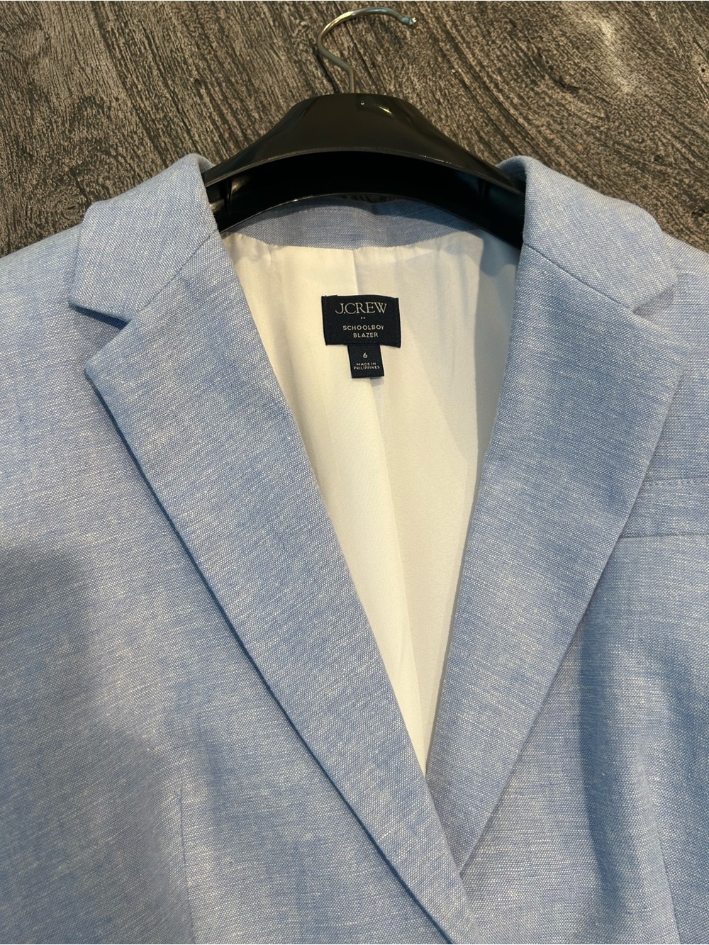 J. Crew Factory Light Blue Linen-Blend Blazer - Picture 7 of 11